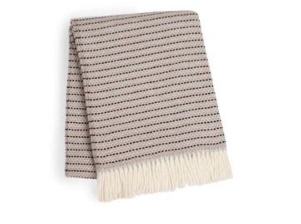 HomeRoots 55" Dusty Rose Plush Cotton Blend Throw Blanket - Soft Woven Design with Fringe for Cozy Comfort 632928