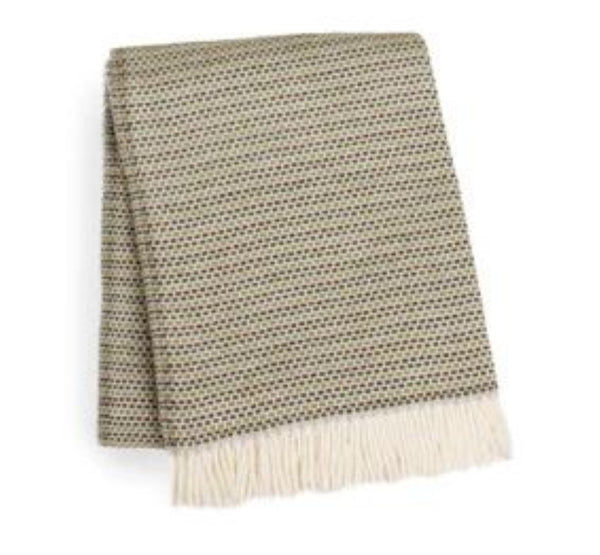 HomeRoots 55" Plush Moss Green Woven Cotton Blend Throw Blanket with Decorative Fringe – Cozy & Stylish Comfort 632930