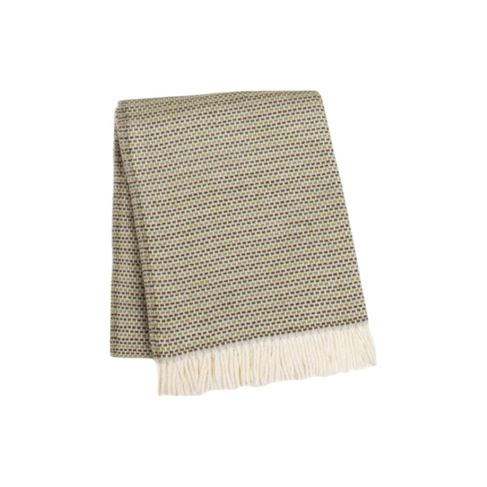 HomeRoots 55" Plush Moss Green Woven Cotton Blend Throw Blanket with Decorative Fringe – Cozy & Stylish Comfort 632930