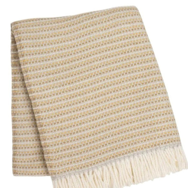 HomeRoots 55" Luxurious Stone Cotton Blend Plush Throw Blanket with Fringe - Perfect for Home & Gifting! 632931