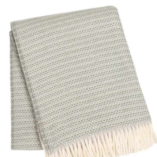 HomeRoots 55" Slate Blue Plush Cotton Blend Throw Blanket with Fringe - Cozy, Stylish, and Versatile Gift! 632932
