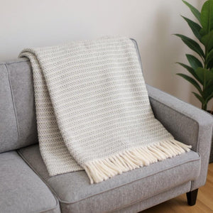 HomeRoots 55" Slate Blue Plush Cotton Blend Throw Blanket with Fringe - Cozy, Stylish, and Versatile Gift! 632932