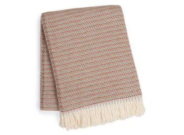HomeRoots 55" Terra Cotta Woven Plush Throw Blanket with Fringe - Cozy, Stylish, Perfect for Any Space! 632933