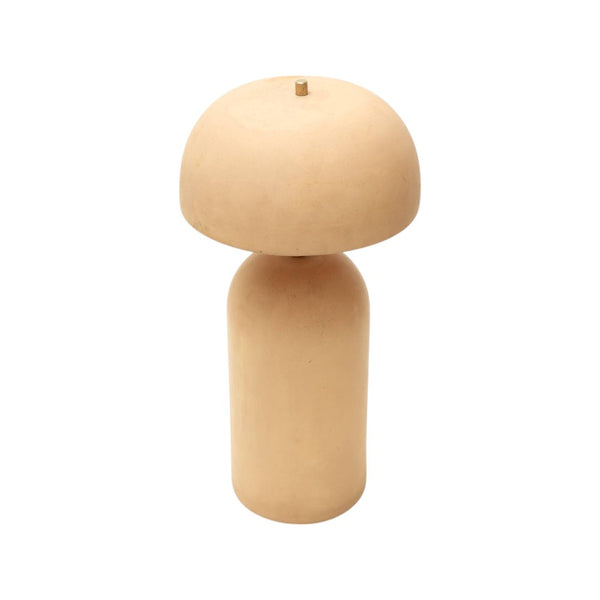 HomeRoots 25" Distressed Beige Ceramic Table Lamp - Artisan Design, Soft Ambient Light for Any Room Decor 632938