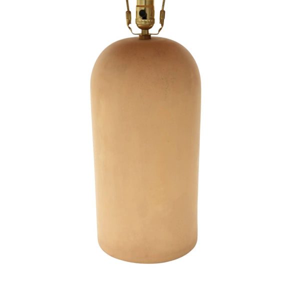 HomeRoots 25" Distressed Beige Ceramic Table Lamp - Artisan Design, Soft Ambient Light for Any Room Decor 632938