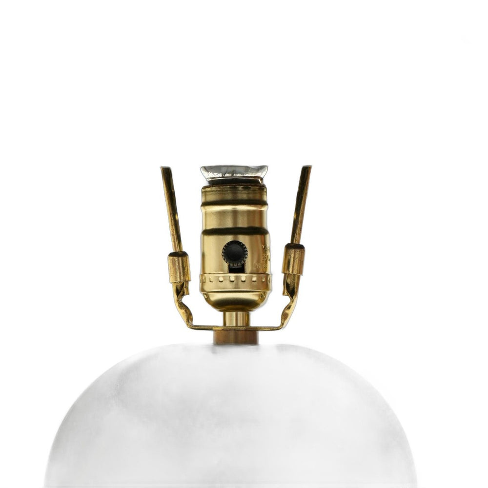 HomeRoots 23" Distressed Black Ceramic Table Lamp – Modern Artisan Design with Drum Shade for Elegant Spaces 632939