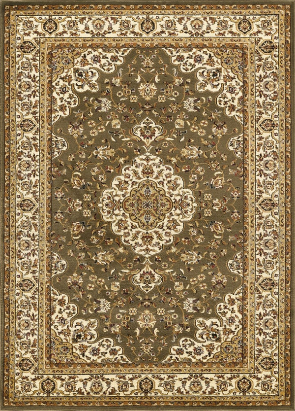 English Elm Classic Medallion Area Rug Large Format Heritage Pattern for Living Dining Rooms B186P452247