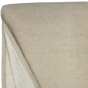 HomeRoots 55" Cozy Linen-White Chevron Plush Throw Blanket with Fringe - Perfect for Home & Outdoor Use! 633079