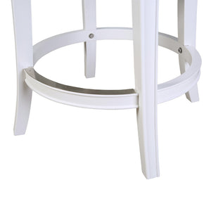 HomeRoots Gray Faux Leather Swivel Bar Chair with Solid Wood Base – Modern Comfort for Stylish Dining Spaces 633096