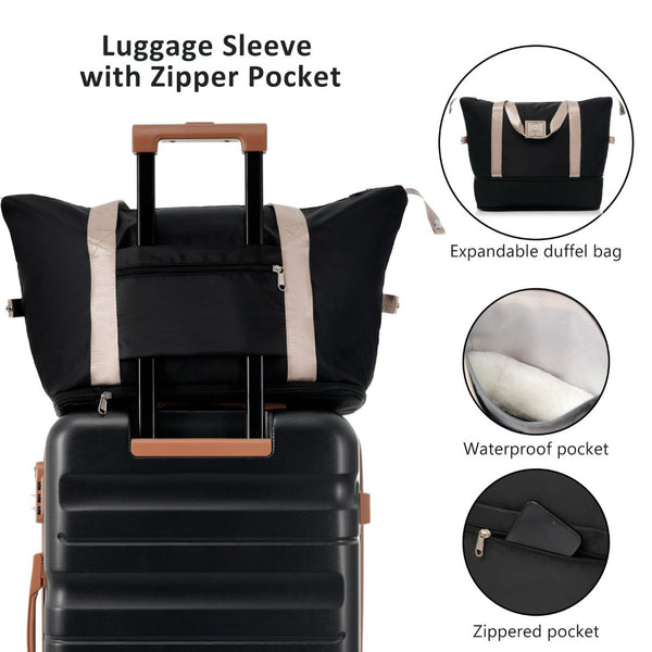 English Elm Hardshell Abs Four Piece Spinner Luggage Set with Tsa Lock and Packing Cubes N730P262653B