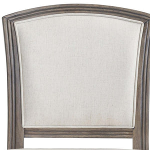 HomeRoots Gray Fabric Counter Height Bar Chair - Stylish Solid Wood Frame for Comfort & Modern Dining Spaces 633103