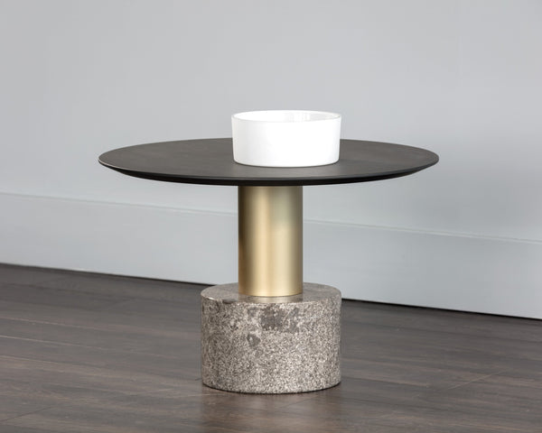 Sunpan Monaco Coffee Table: Modern Elegance with Unique Marble Design and Durable Iron Base for Any Space Gold / Grey Marble / Charcoal Grey