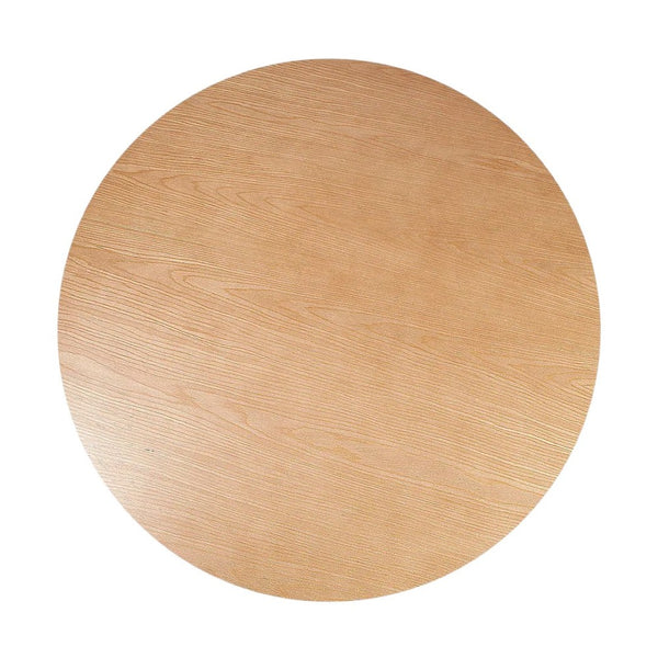 HomeRoots 47" Natural Wood Pedestal Dining Table - Timeless Round Centerpiece for Dining & Casual Spaces 633114
