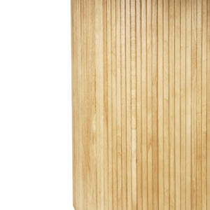 HomeRoots 47" Natural Wood Round Pedestal Dining Table - Ideal for 6, Timeless Style & Easy Conversations 633118