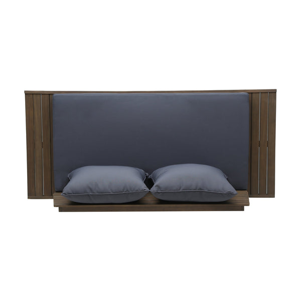 English Elm Christopher Knight Home® - SEDONA Acacia Wood Loveseat with Water-Resistant Cushions and Wide Seat Panel for Outdoor Comfort DARK GREY 68.5 L x 32 W x 11.25 H 63745.00DGRY