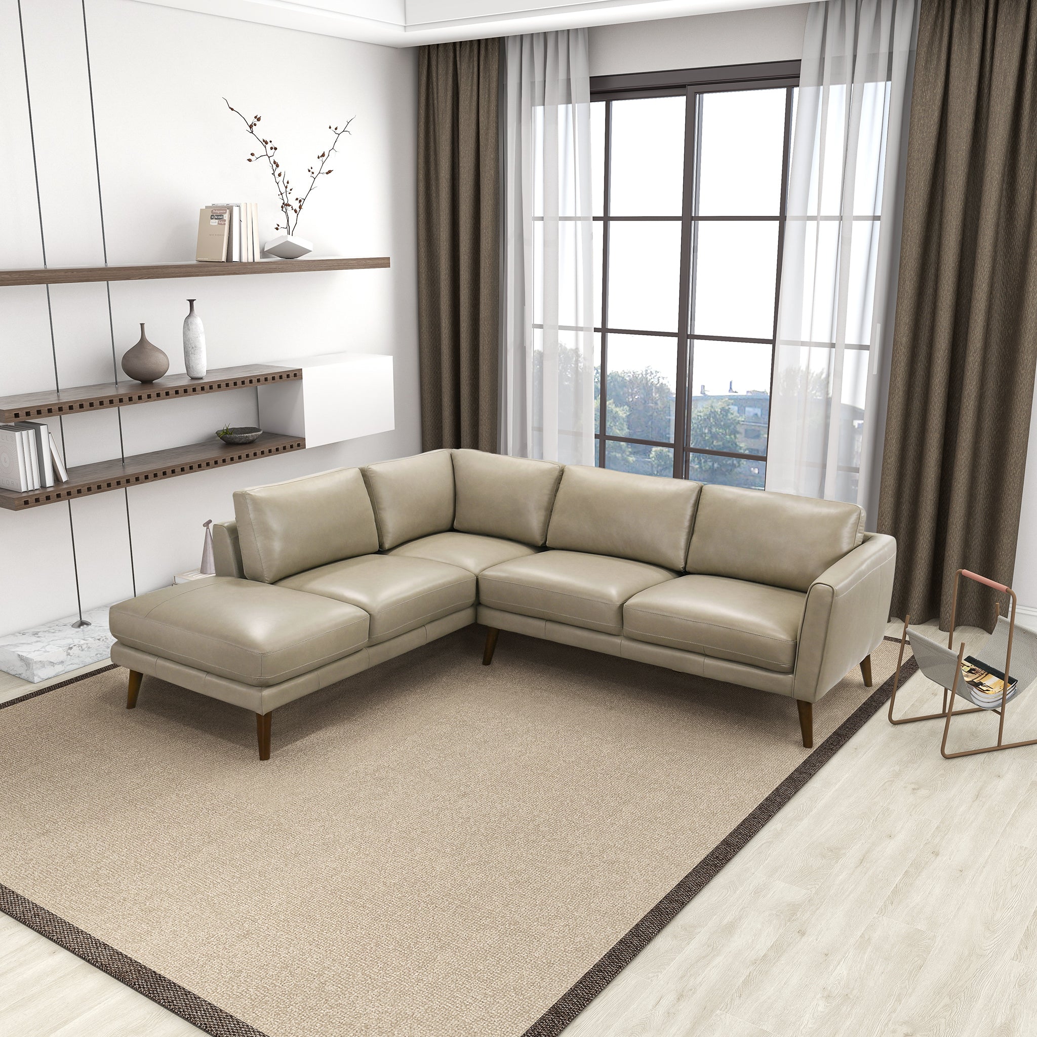 English Elm Benson Sectional Sofa - Thumbnail 4