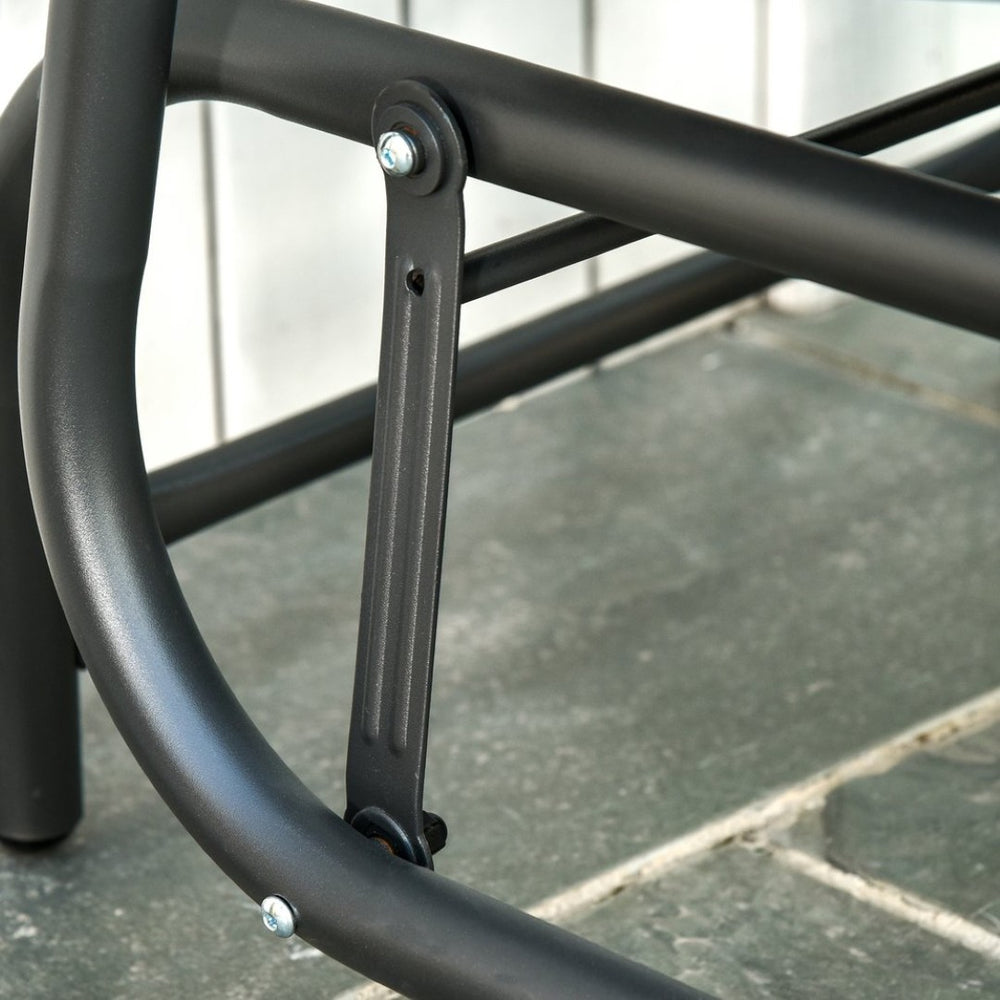 English Elm Outsunny Outdoor Glider Chairs Set Of 2 - Comfortable High-Back Metal Frame, Breathable Mesh Seats W2225P174320-GIGA