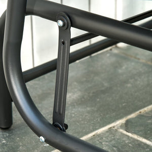 English Elm Outsunny Outdoor Glider Chairs Set Of 2 - Comfortable High-Back Metal Frame, Breathable Mesh Seats W2225P174320-GIGA