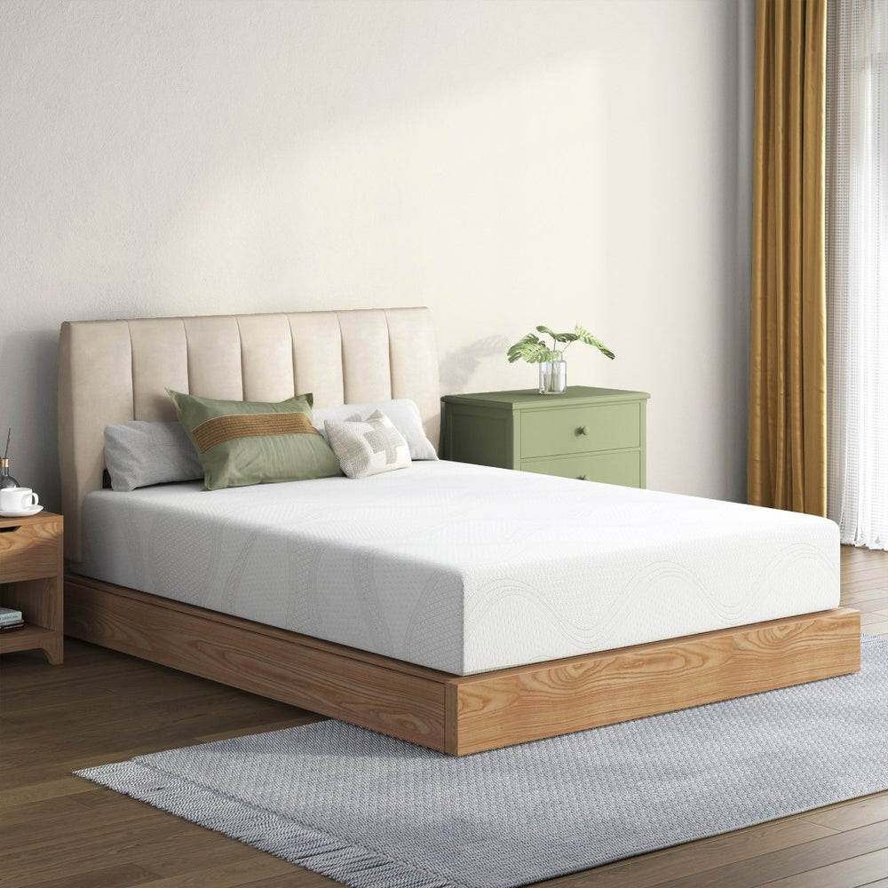 English Elm Full Size 10 Inch Green Tea Gel Memory Foam Mattress Certipur Certified Cooling Bed W2889P433207