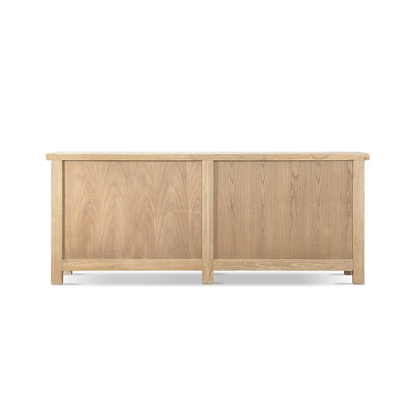 English Elm Rowan Solid Reclaimed Pine Four Door Sideboard Wide Storage Cabinet for Dining Rooms B2719P474456