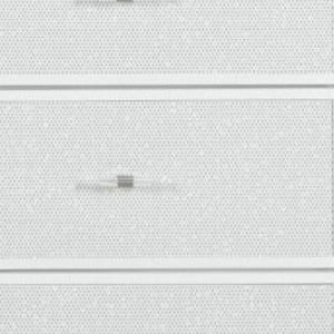 HomeRoots 62" Glamorous White Faux Crystal Lighted Triple Dresser with 9 Drawers for Stylish Storage Solutions 633700