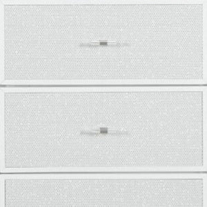 HomeRoots 62" Glamorous White Faux Crystal Lighted Triple Dresser with 9 Drawers for Stylish Storage Solutions 633700
