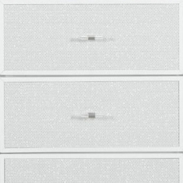 HomeRoots 62" Glamorous White Faux Crystal Lighted Triple Dresser with 9 Drawers for Stylish Storage Solutions 633700