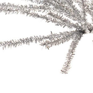 HomeRoots 4' Silver Tinsel Sparse Pine Christmas Tree - Modern Holiday Accent for Tabletop or Small Spaces 633717