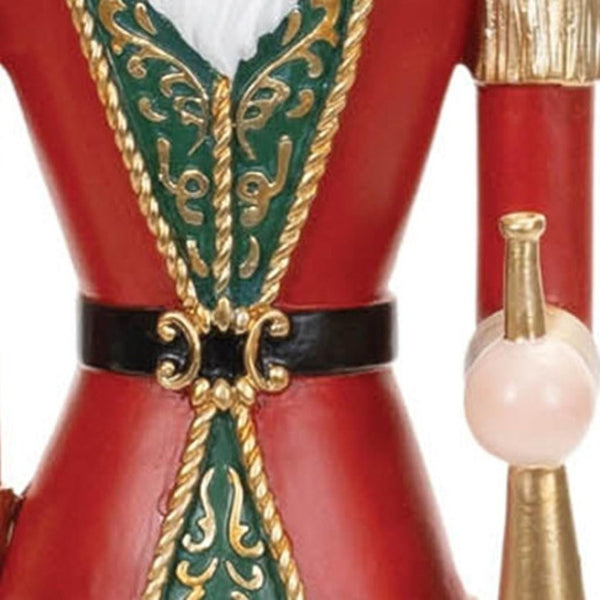 HomeRoots Set of Two Modern Polyresin Tabletop Sculptures in Bold Red, Green, and Black for Stylish Decor 633866