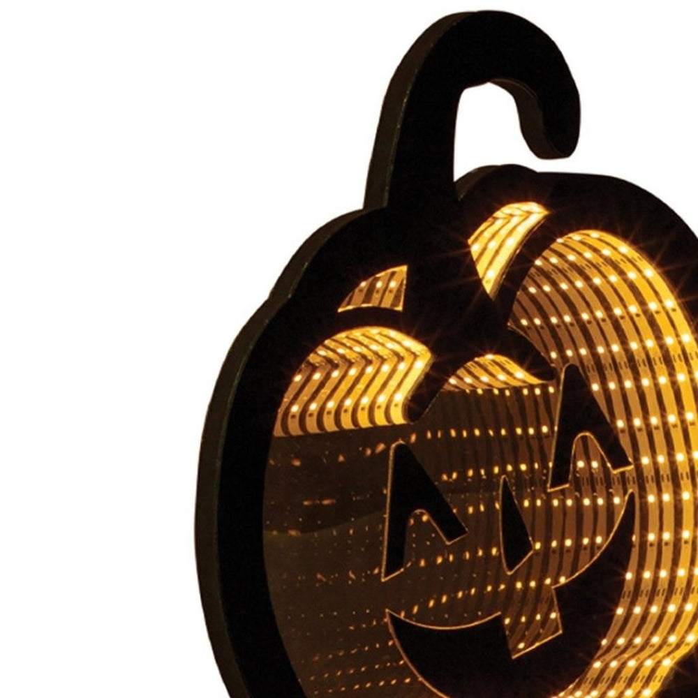 HomeRoots 36" Illuminated Acrylic Halloween Jack-O'-Lantern Tabletop Sign – Vibrant Fall Decor for Your Home 633943