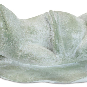 HomeRoots Set of Four Charming Green Polyresin Frog Figurines for Whimsical Home Decor and Gifting Ideas 633957