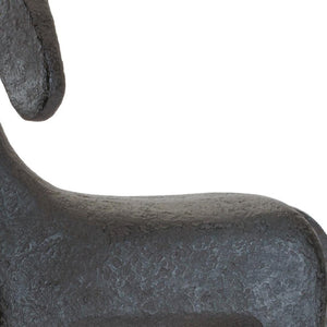 HomeRoots Set of Two Elegant Black Polyresin Horse Sculptures for Stylish Home & Office Décor Accents 633978