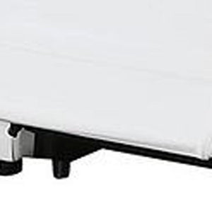Two Piece White Leather Sectional Sofa Set for Spacious Living Room Comfort