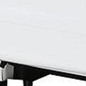 Two Piece White Leather Sectional Sofa Set for Spacious Living Room Comfort