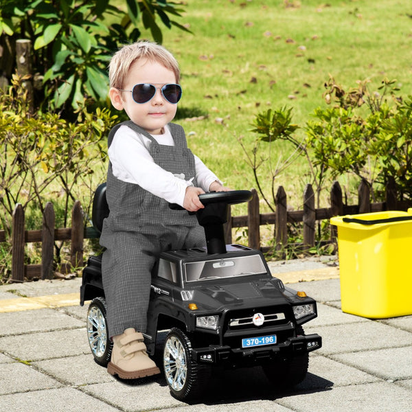 English Elm Aosom Toddler Foot Powered Ride on Atv Toy with Led Lights and Built in Music W2225P217703