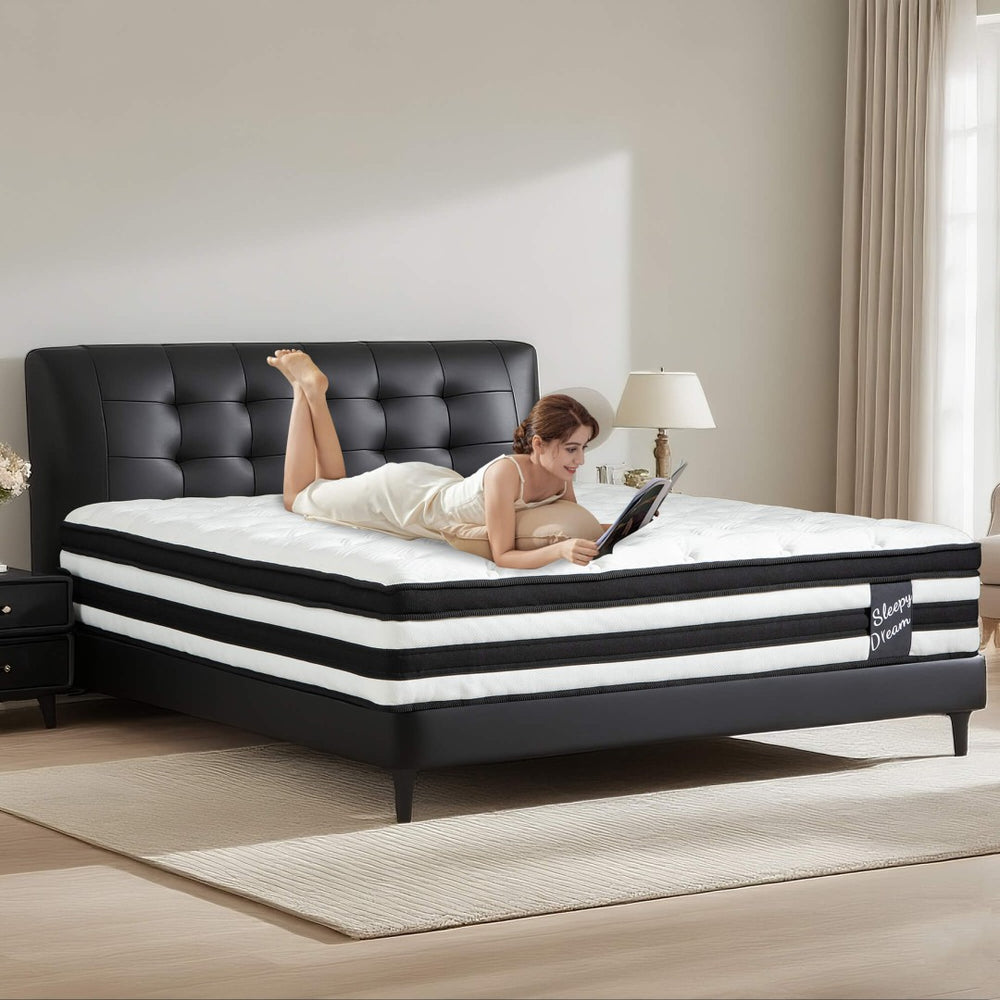 English Elm 12 Inch King Hybrid Mattress Pocket Springs Certified Foam Breathable Knit Cover W3017P301132
