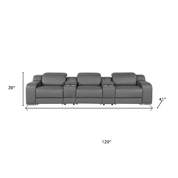 Two Piece Faux Leather Sectional Sofa Set Seating Five in Modern Living Room