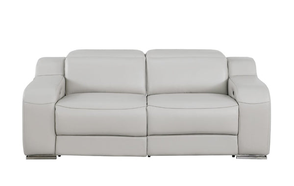 Three Piece Leather Sectional Sofa Set Seats Six for Modern Living Room Style