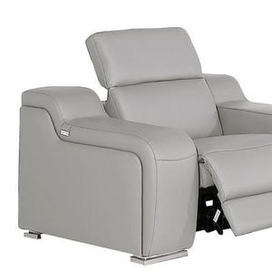 Three Piece Leather Sectional Sofa Set Seats Six for Modern Living Room Style
