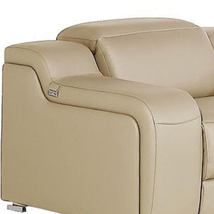 Three Piece Leather Sectional Sofa Set for Comfortable Living Room Lounging