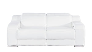 Three Piece Leather Living Room Sectional Sofa Set Accommodating up to Six Guests