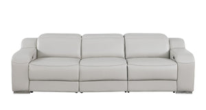 Three Piece Leather Sectional Sofa Set for Six with Modern Living Room Appeal
