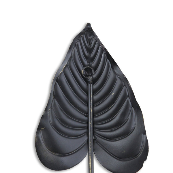 HomeRoots 38" Gold Leaves Metal Wall Sculpture - Handcrafted Dimensional Art for Modern & Eclectic Interiors 634055