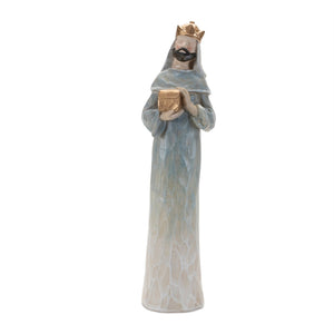 HomeRoots Set of Nine Beige and Gold Polyresin Figurines - Elegant Décor for Home, Gifts & Easy Display Options 634117