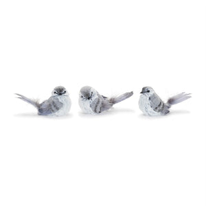 HomeRoots 12 Gray Fabric Bird Tabletop Sculpture – Elegant Home Décor Accent for Modern & Classic Styles 634120