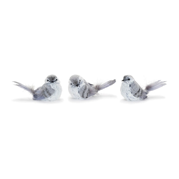 HomeRoots 12 Gray Fabric Bird Tabletop Sculpture – Elegant Home Décor Accent for Modern & Classic Styles 634120