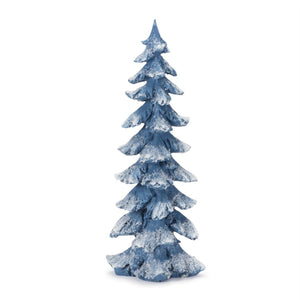 HomeRoots Set of Four Blue-and-White Polyresin Tabletop Sculptures for Elegant Home Décor and Gifting Options 634123