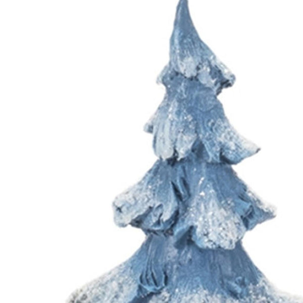 HomeRoots Set of Four Blue-and-White Polyresin Tabletop Sculptures for Elegant Home Décor and Gifting Options 634123
