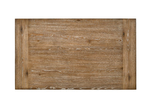 English Elm Farsiris Weathered Oak Counter Height Table with 2 Storage Drawers, 36mm Top, 100lb Capacity B2726P315550