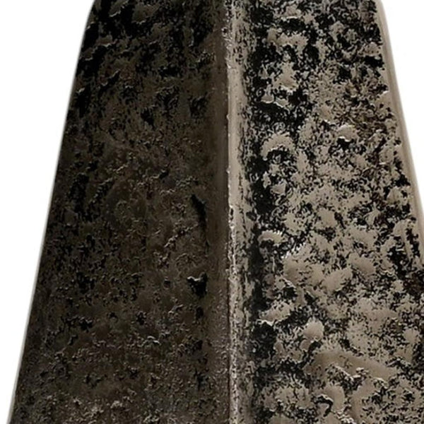 HomeRoots Set of Three Antiqued Silver Aluminum Urn Vases - Timeless Charm for Elegant Home Décor Accents 634168